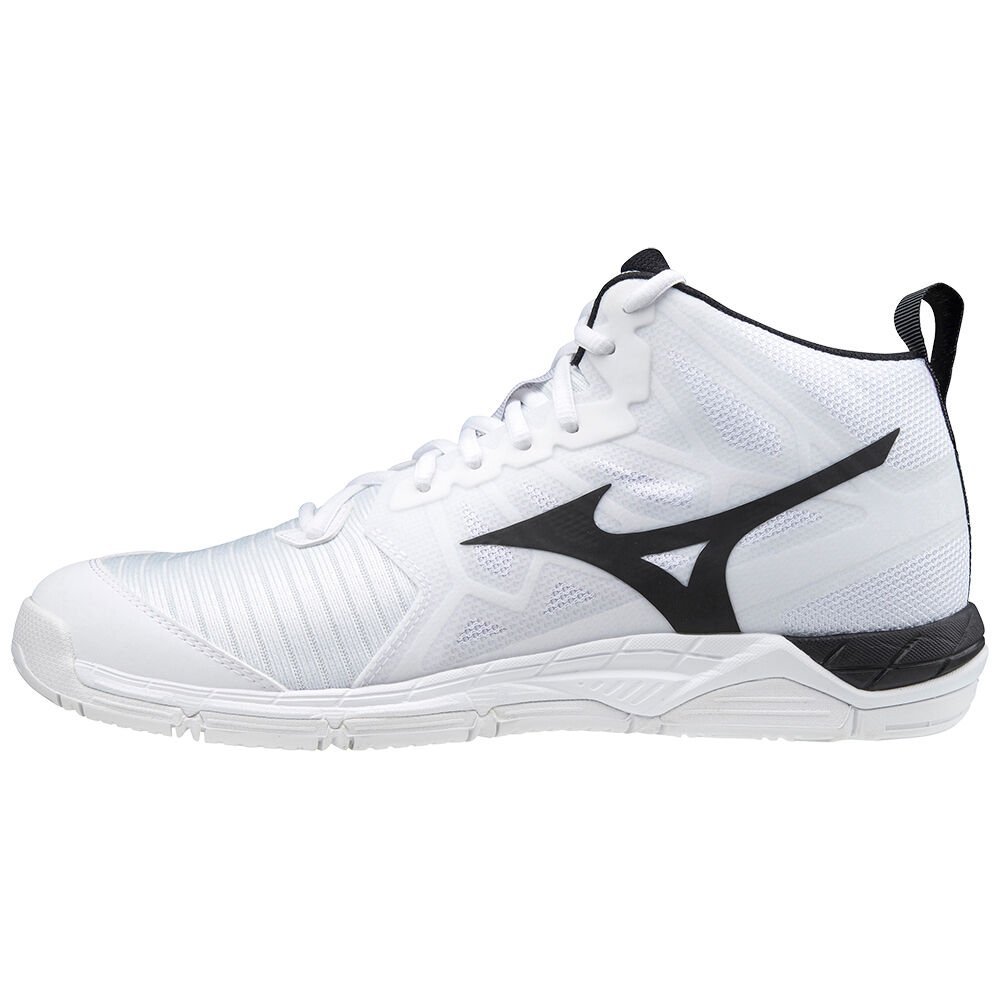 Damske Volejbalove Tenisky Mizuno Wave Supersonic 2 Mid Biele/Čierne Vypredaj AQIL92043